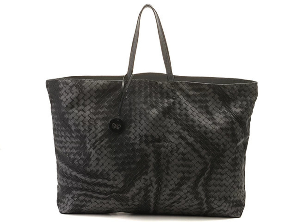 BOTTEGA VENETA Intrecciato Illusion Tote Bag Gray